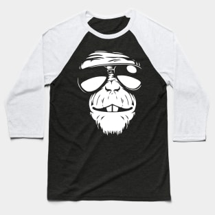 smiling monkey with glasses Baseball T-Shirt